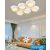 UNIVERSO Mennyezeti lámpa 120w 9600lm 3000k 860x570x130mm fehér/arany