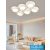 UNIVERSO Mennyezeti lámpa 120w 9600lm 4000k 860x570x130mm fehér/arany