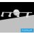 UNIVERSO Spot lámpatest 4xGU10 Max.10w IP20 Fehér 505x100mm