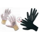 PU-ba mártott nylon kesztyű 10-es fekete (Bunting Light)