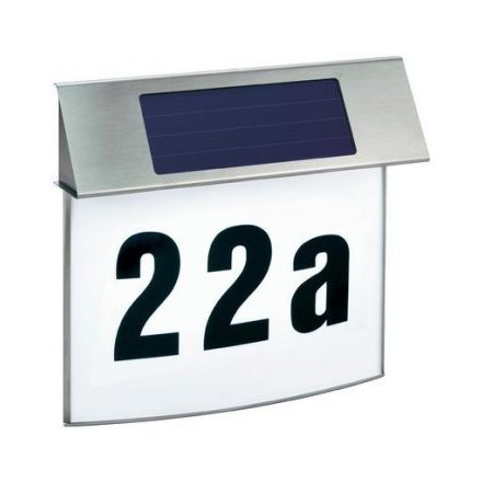 Házszámtábla, napelemes házszámtábla, világító házszámtábla