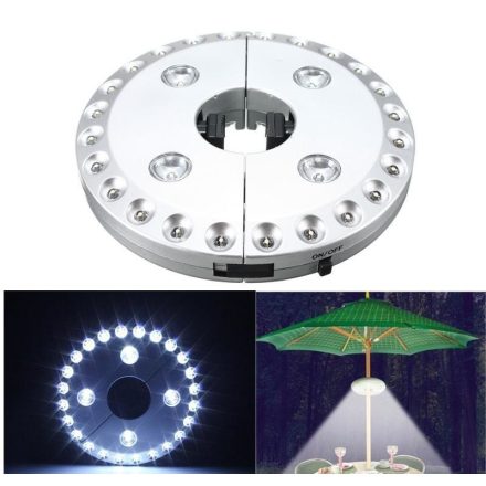 Napernyőre tehető világítás akasztóval