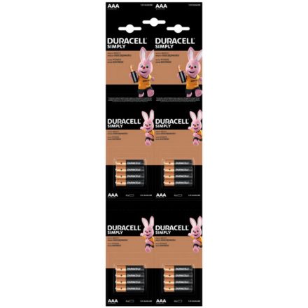 Duracell Basic Alkáli Mikro Elem AAA (MN2400) (1,5V) HBDC B4x4