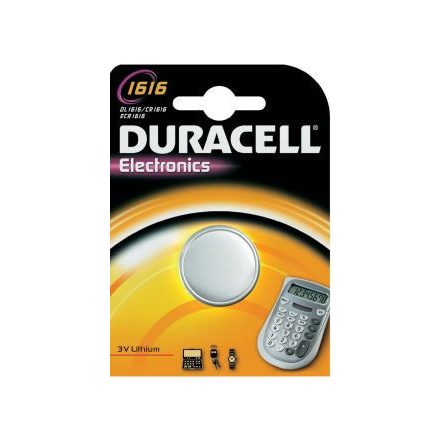 Duracell Electro Lithium Battery 1616 ELEMEK DL1616 CR1616 3V