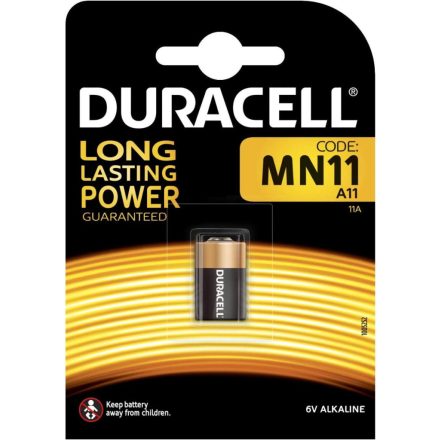 Alkáli elem Duracell MN11 11A L1016 E11A 6V buborékfólia 1 db.