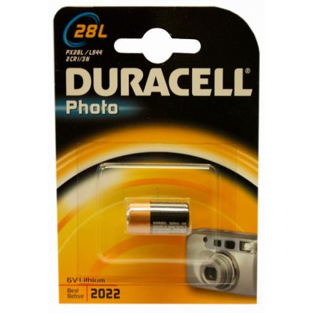 Duracell Photo lítium akkumulátor PX28L 2CR1/3N 4LR44 6V 1PC kamera