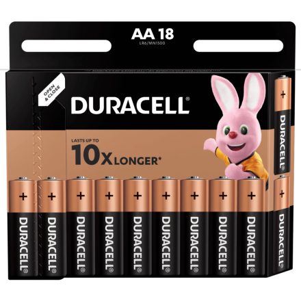 DURACELL Basic AA LR6 alkáli elemek 18 db