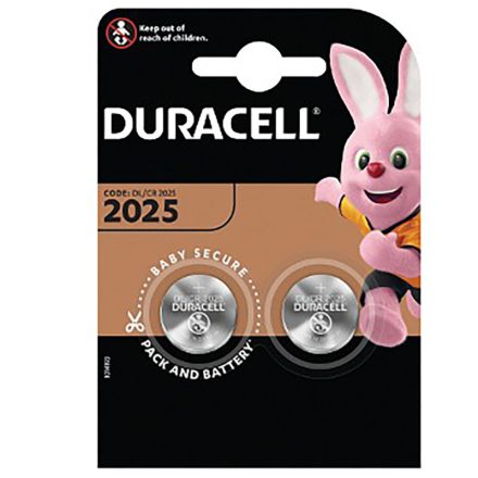 GOMBOS ELEMEK Duracell DL-2025 3V 2 db-os buborékcsomagolás