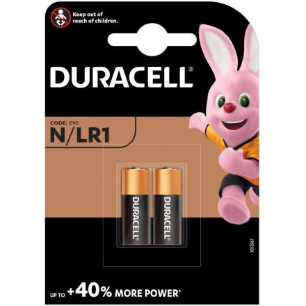 DURACELL N MN9100 LR1 E90 1,5 V alkáli elemek 2 db-os buborékcsomagolás