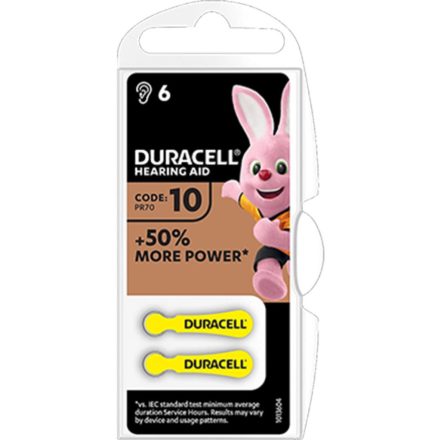 ELEMEK Duracell DA-10 BL6 hallókészülékhez