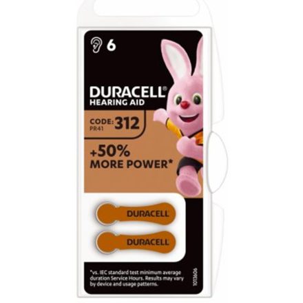 ELEMEK Duracell DA312 BL6 hallókészülékhez