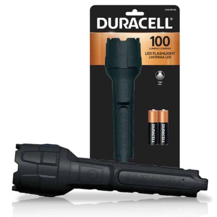 Gumi LED zseblámpa kézi taktikai elem 2xAA 100lm DURACELL