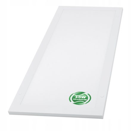 LED panel Süllyesztett/Felületre szerelhető kazetta 60x30cm 15W 4000K 1900lm 120° ECOLIGHT