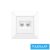 ELDLUX ELDGROUND 2×RJ45 Cat.5e UTP aljzat fehér