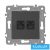 ELDLUX ELDGROUND 2×RJ45 Cat.6 UTP aljzat Fekete