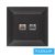 ELDLUX ELDGROUND RJ11 TEL + RJ45 Cat.5e UTP aljzat fekete