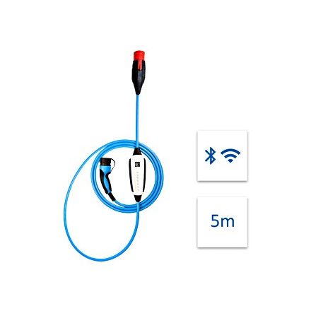 Mobil töltő, 5m, Typ 2, 22kW, WLAN, Bluetooth