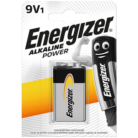 Alkáli elem ENERGIZER Alkaline Power E 6LR61 6F22 9V 1db buborékfólia