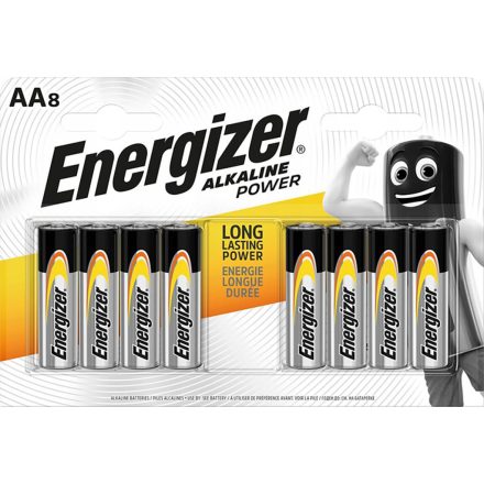 ENERGIZER AA alkáli elemek LR6 MN1500 1,5V buborékfólia 8 db