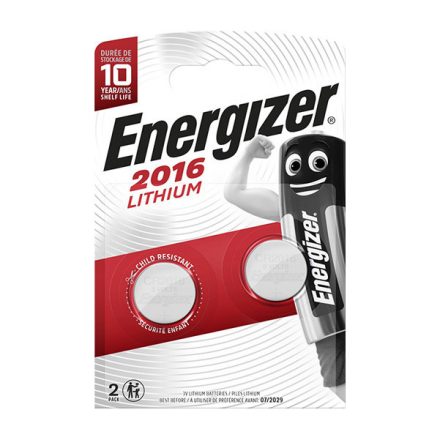 ENERGIZER akkumulátorok ELEKTRONIKUS KÉSZÜLÉKEKHEZ CR2016 Buborékfólia 2 db.