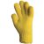 Kötött sárga kesztyű kevlar  35 cm-es 250°C 10-es