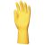 Háztartási gumikesztyű vegyszerálló sárga  9
