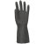 Neoprén fekete vegyszerálló kesztyű 32cm/0,7mm, érdes 8-as
