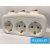 ELDLUX Elosztó 3x type F kapcsolóval IP20