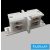 UNIVERSO Háromfázisú sínhez toldóelem fehér 75x26x31mm