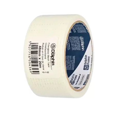 Blue Dolphin Hézagerősítő Rácsos Szalag Gipszkartonhoz, Öntapadós  48mm x 20m