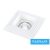 UNIVERSO Gipsz süllyesztett spot lámpatest 1xGU10 124x124x52mm IP20 fehér