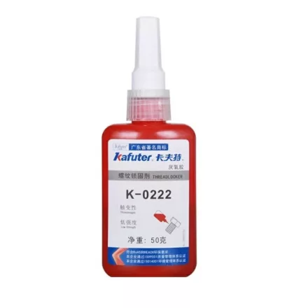 KAFUTER® Threadlocker K-0222 Csavarrögzítő Alacsony Szilárdságú 50ml
