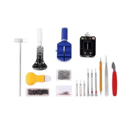 Órajavító, Óraszerelő Szerszámkészlet Tokban (147db-os)