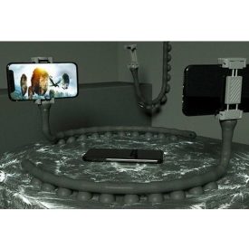 Tapadókorongos, flexibilis kukac telefontartó