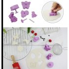 4db 3D-s kiszúrós süti forma