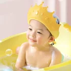 Hajmosó sapka gyerekeknek, Korona formájú szemvédő fürdőszobai sapka