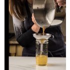 Rozsdamentes Tölcsér Szűrőbetéttel