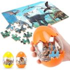 Dinós puzzle tojásban