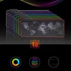 Világító egérpad térkép mintával