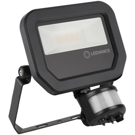 LED-es reflektor 10W 1200lm 4000K IP65 fekete mozgás- és alkonyérzékelővel LEDVANCE reflektor