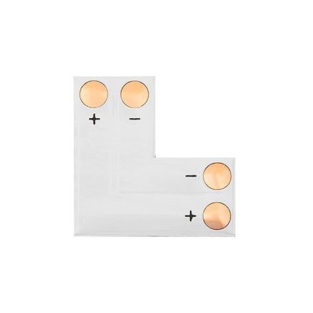 TYPE L 2-PIN PCB sarokcsatlakozó 8mm-es LED szalagokhoz