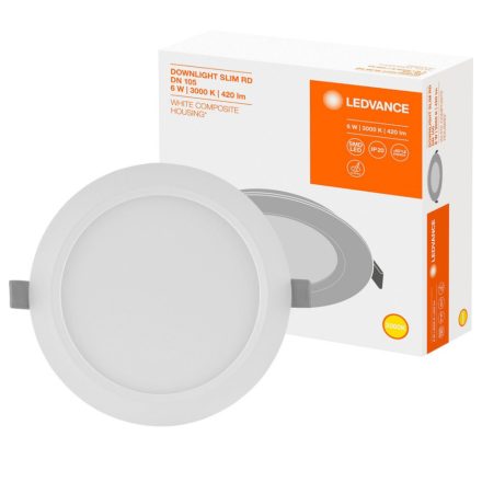 Süllyesztett süllyesztett LED panel 6W 3000K DOWNLIGHT Slim DN105 LEDVANCE kerek