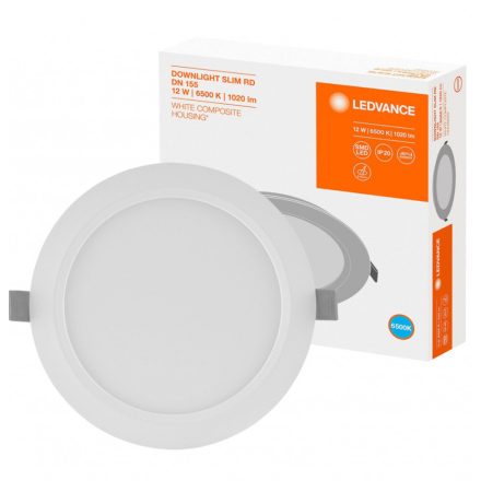 Süllyesztett süllyesztett LED panel 12W 6500K DOWNLIGHT Slim DN155 LEDVANCE kerek