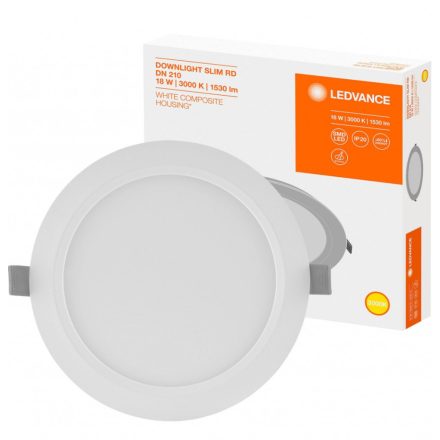 Süllyesztett süllyesztett LED panel 18W 3000K DOWNLIGHT Slim DN210 LEDVANCE kerek