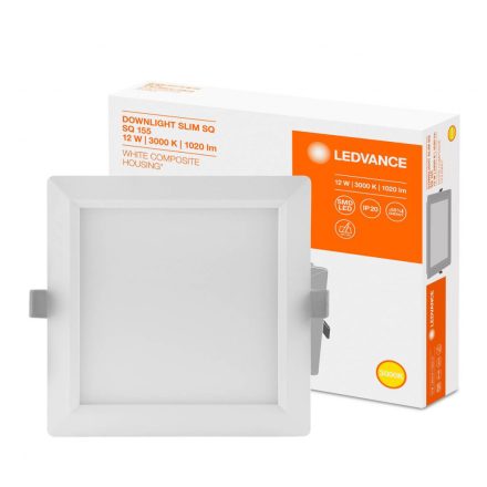 Süllyesztett süllyesztett LED panel 12W 3000K DOWNLIGHT Slim SQ155 LEDVANCE négyzet