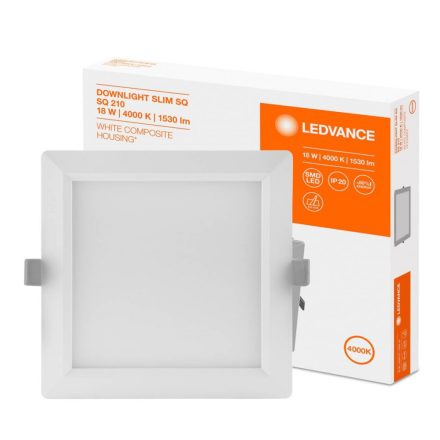 Süllyesztett süllyesztett LED panel 18W 4000K DOWNLIGHT Slim SQ210 LEDVANCE négyzet