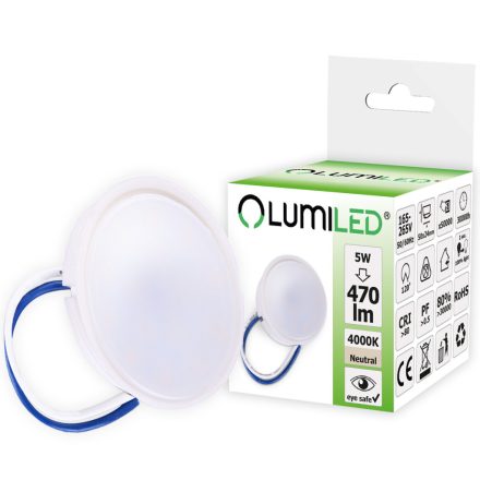 Betét LED-es lámpatestekhez MR16 INSERT Modul Milky 5W = 50W 120° 470lm 4000K Semleges LUMILED