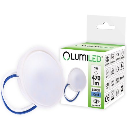 Betét LED-es lámpatestekhez MR16 INSERT Modul Milky 5W = 50W 120° 470lm 6500K Cold LUMILED