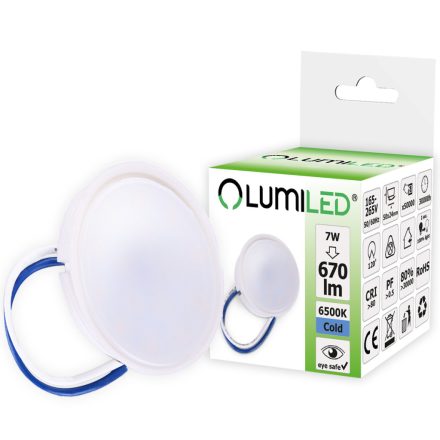 Betét LED-es lámpatestekhez MR16 INSERT Modul Milky 7W = 70W 120° 670lm 6500K Cold LUMILED