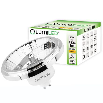 LED izzó GU10 ES111 15W = 100W 1521lm 3000K  24°